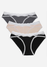 Load image into Gallery viewer, Nirveli 3 Pcs Lace-trim Panties