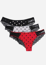 Load image into Gallery viewer, Elinor 3 Pcs Polka Dot Panties