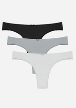 Load image into Gallery viewer, Titiana 3 Pcs Solid Thong Panties
