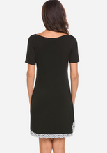 Load image into Gallery viewer, Izyan V-Neck Short Sleeve Nightdress