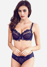 Load image into Gallery viewer, Imogen Lace Underwire Floral Bra Set