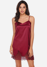 Load image into Gallery viewer, Nova V-Neck Lace Nightgown