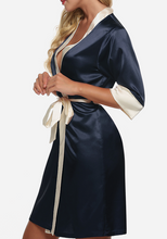 Load image into Gallery viewer, Imogen Lace Satin Kimono