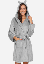 Load image into Gallery viewer, Rovsco Animal Ears Soft Robe