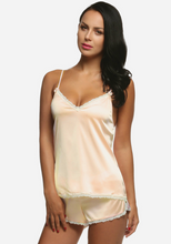 Load image into Gallery viewer, Zerah Satin V-Neck Pajamas