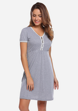 Load image into Gallery viewer, Garro V-Neck Slim Solid Sleepwear
