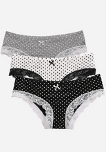 Load image into Gallery viewer, Anvine 3 Pack Polka Dot Panties