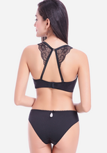 Load image into Gallery viewer, Glossy Backless Wire Free Bra Set