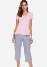 Load image into Gallery viewer, Lorenza Short Sleeve V-Neck Sleepwear
