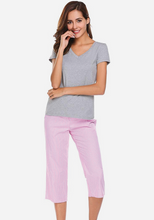 Load image into Gallery viewer, Lorenza Short Sleeve V-Neck Sleepwear