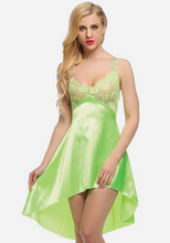 Load image into Gallery viewer, Maddel Satin Lace V-Neck Sleepwear