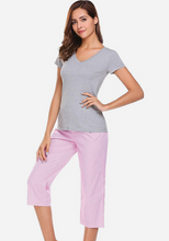 Load image into Gallery viewer, Lorenza Short Sleeve V-Neck Sleepwear