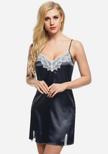 Load image into Gallery viewer, Lesi Spaghetti Strap Satin Nightwear