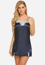 Load image into Gallery viewer, Continental Satin Hem Lace Nightgown