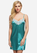 Load image into Gallery viewer, Lesi Spaghetti Strap Satin Nightwear
