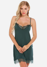 Load image into Gallery viewer, Continental Lace Trim Nightgown