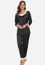 Load image into Gallery viewer, Liegia Lace Patchwork Pajamas