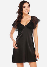 Load image into Gallery viewer, Pruce V-neck Lace Nightgown