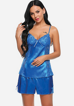 Load image into Gallery viewer, Tulippe Satin Spaghetti Strap Pajamas