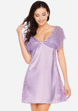 Load image into Gallery viewer, Pruce V-neck Lace Nightgown