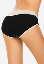 Load image into Gallery viewer, Jivmi 3 Pc Lace Cotton Underwear