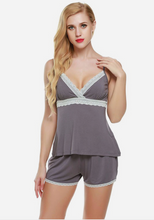 Load image into Gallery viewer, Taren Halter Top With Shorts Pajamas