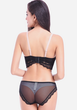Load image into Gallery viewer, Winflower Lace Deep V Hollow Bra Set