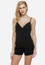 Load image into Gallery viewer, Taren Halter Top With Shorts Pajamas