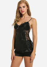 Load image into Gallery viewer, Tulippe Satin Spaghetti Strap Pajamas